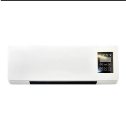 Portable Mini Air Cooling and Heating Fan, Quiet 2-in-1 Wall Mounted System with Remote Control for Home and Kitchen, Energy-Efficient 110V Small Cooling Fan