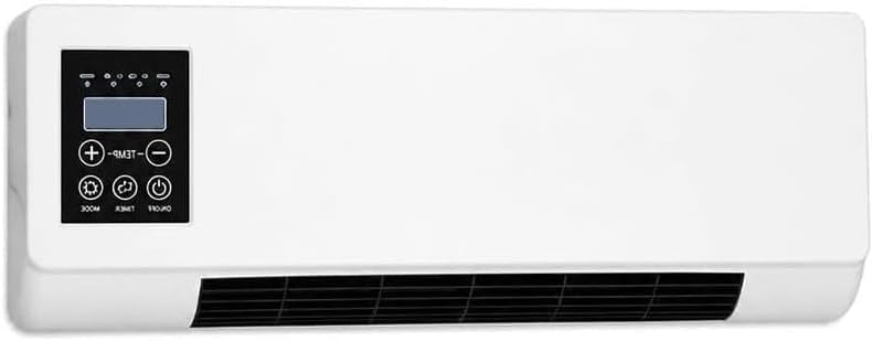 Wall Mount Air Cooler Fan, Portable 2-in-1 Heated and Cooled Breeze Device, Energy Efficient, Silent Operation for Bedroom, Office and Home Use