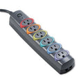 Kensington® SmartSockets® Color-Coded Six-Outlet Strip Surge Protector SURGE,SMARTSOCKET,BASIC (Pack of4)