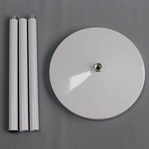 Light Stand Floor Lamp Accessories and Parts Replacement Adjustable Floor Tablet Stand Holder with Mechanical Long Arm Cell Phone Holder for iPad mini DIY,White
