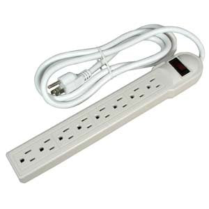 6Ft 8-Outlet Surge Protector 14AWG/3, 15A, 90J, 4 Pack