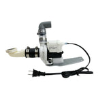 Pedicure Spa Parts REPLACEMENT Sprayer Head/3-way Faucet/Overflow Kit/P-Trap/Spa Led Light/Power Control/Air Button/UPC Hot Cold Hose/Drain Pump (White - Complete Drain Pump Kit)