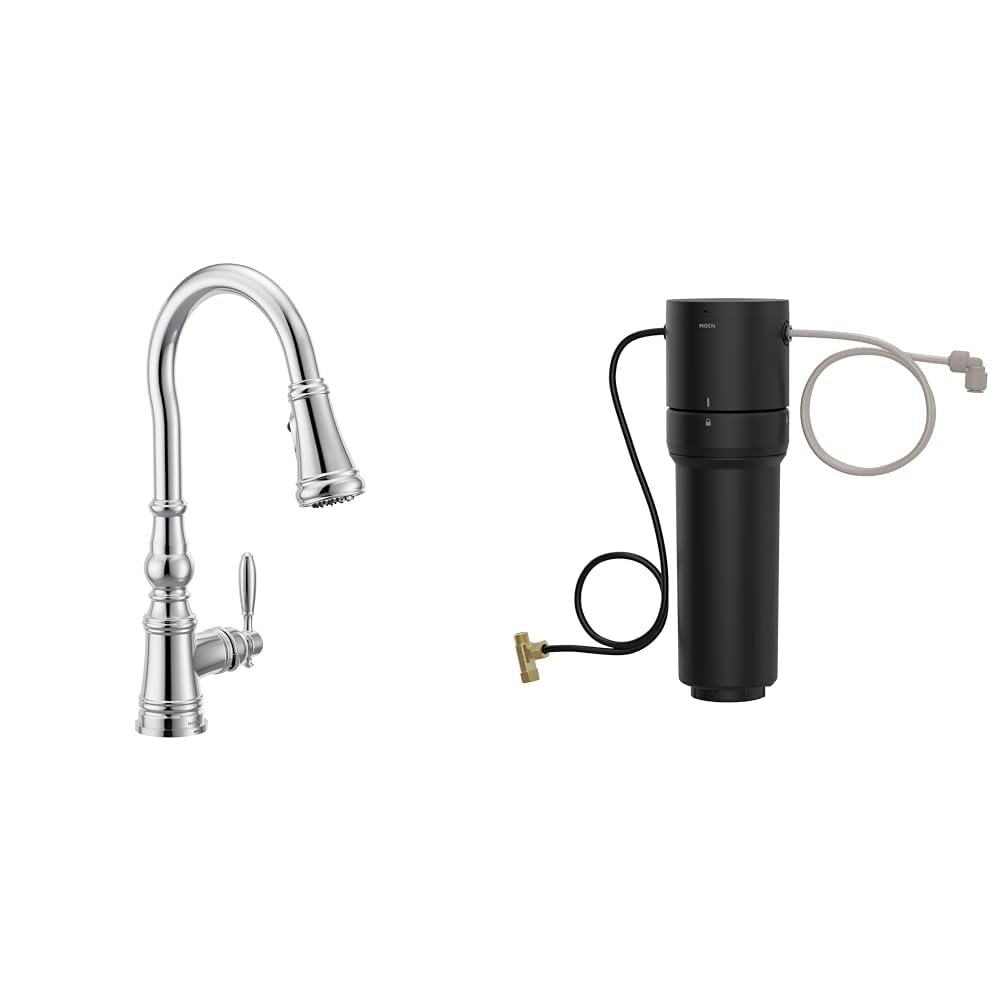 Moen S73004NL Weymouth Polished Nickel Pulldown Kitchen Faucet