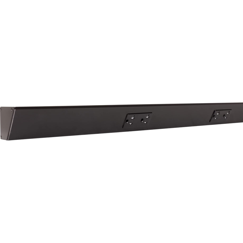 Task Lighting TR Series Angle Power Strip, 18 inch, 2 Dual Receptacles, Satin Nickel