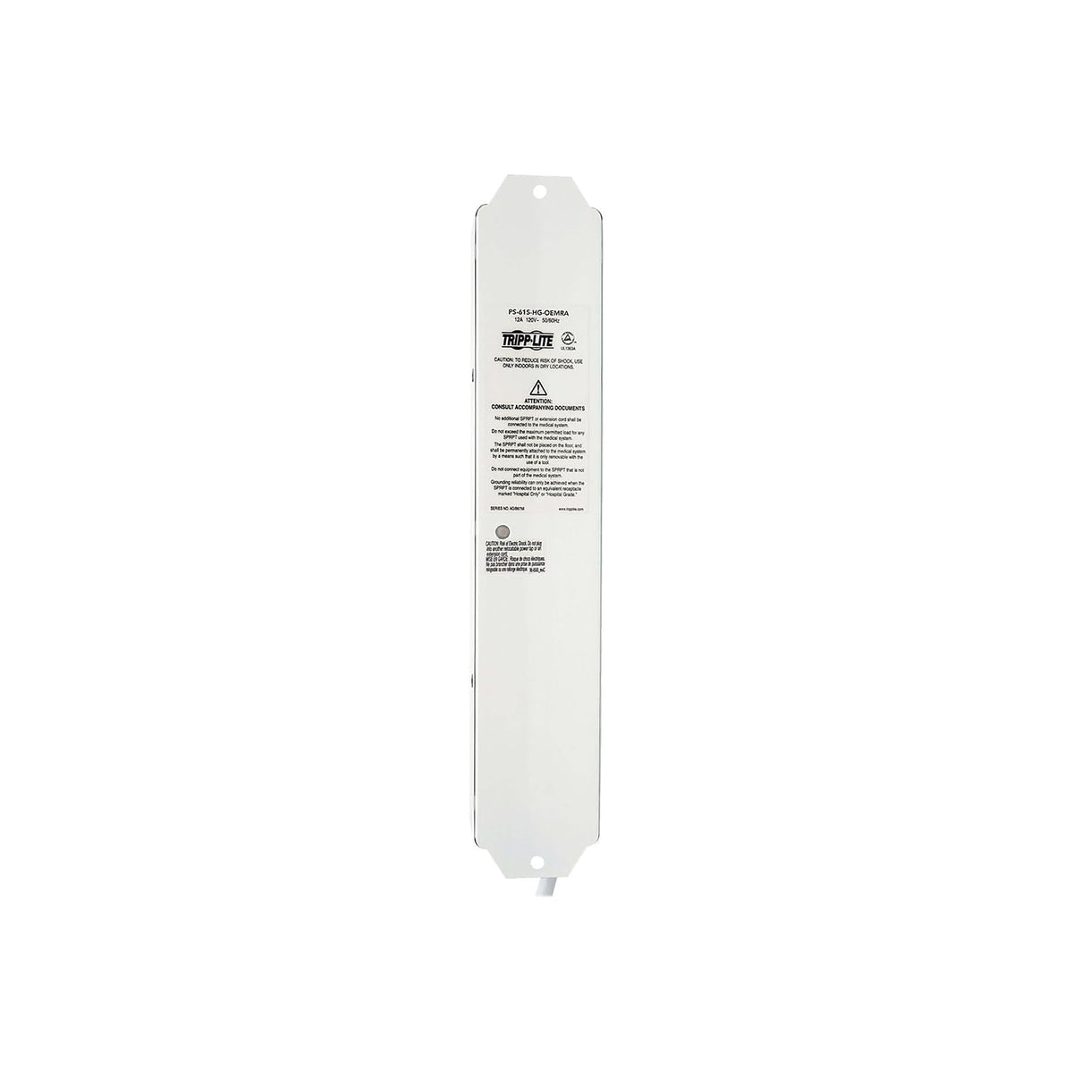 Eaton Tripp Lite PS-615-HG-OEMRA UL 1363A Patient Care Vicinity Power Strip