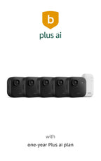 Blink Wired Doorbell 2K+ (all-new) and Outdoor 2K+ (newest model) — 2K video, enhanced audio. Sync Module Core included - 5 Cameras + Video Doorbell - (Black)