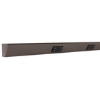 Task Lighting TR Series Angle Power Strip, 18 inch, 2 Dual Receptacles, Satin Nickel