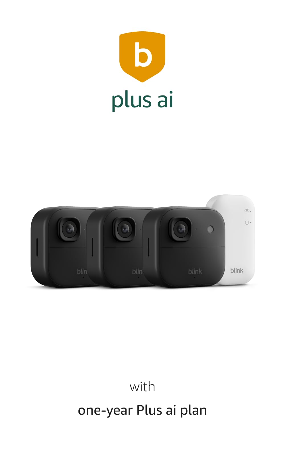 Blink Wired Doorbell 2K+ (all-new) and Outdoor 2K+ (newest model) — 2K video, enhanced audio. Sync Module Core included - 5 Cameras + Video Doorbell - (Black)