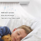 Portable Mini AC Unit with Heating & Cooling, Quiet Operation for Home Office, Remote Control, Wall or Stand Mountable, Compact Design for Year-Round Comfort，，