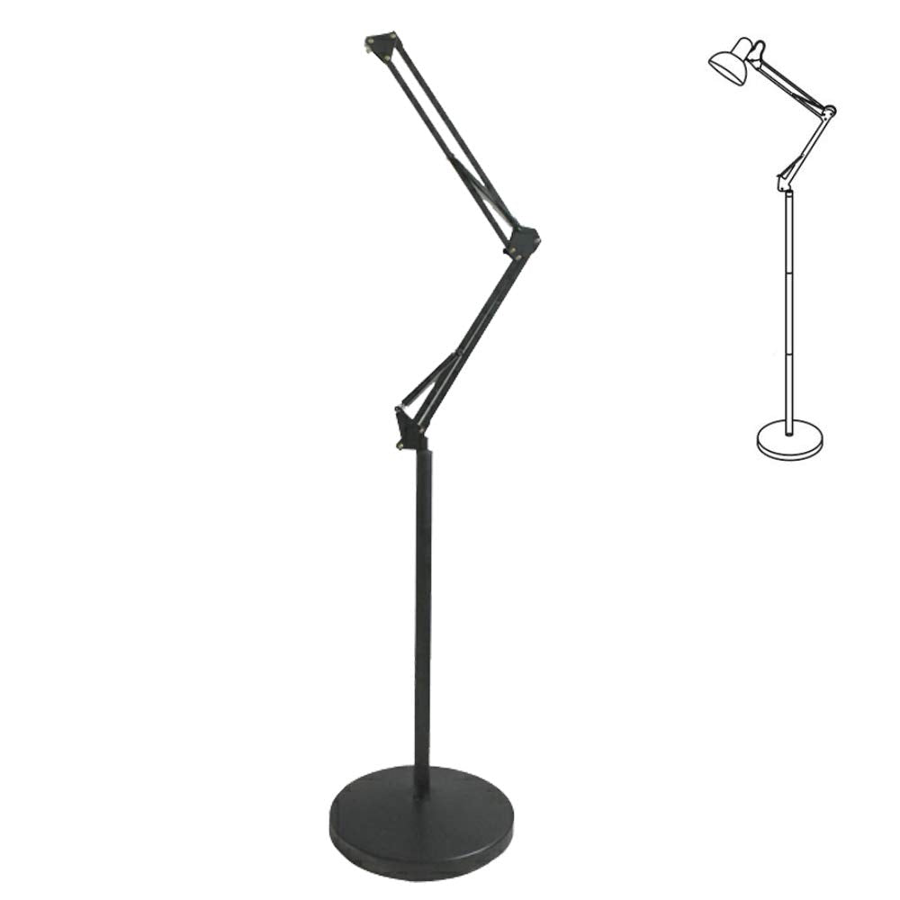 Light Stand Floor Lamp Accessories and Parts Replacement Desktop Universal Portable Adjustable Secure Antitheft Tablet pc Floor Mount Kiosk Boot Stand Holder for Pad DIY,Black
