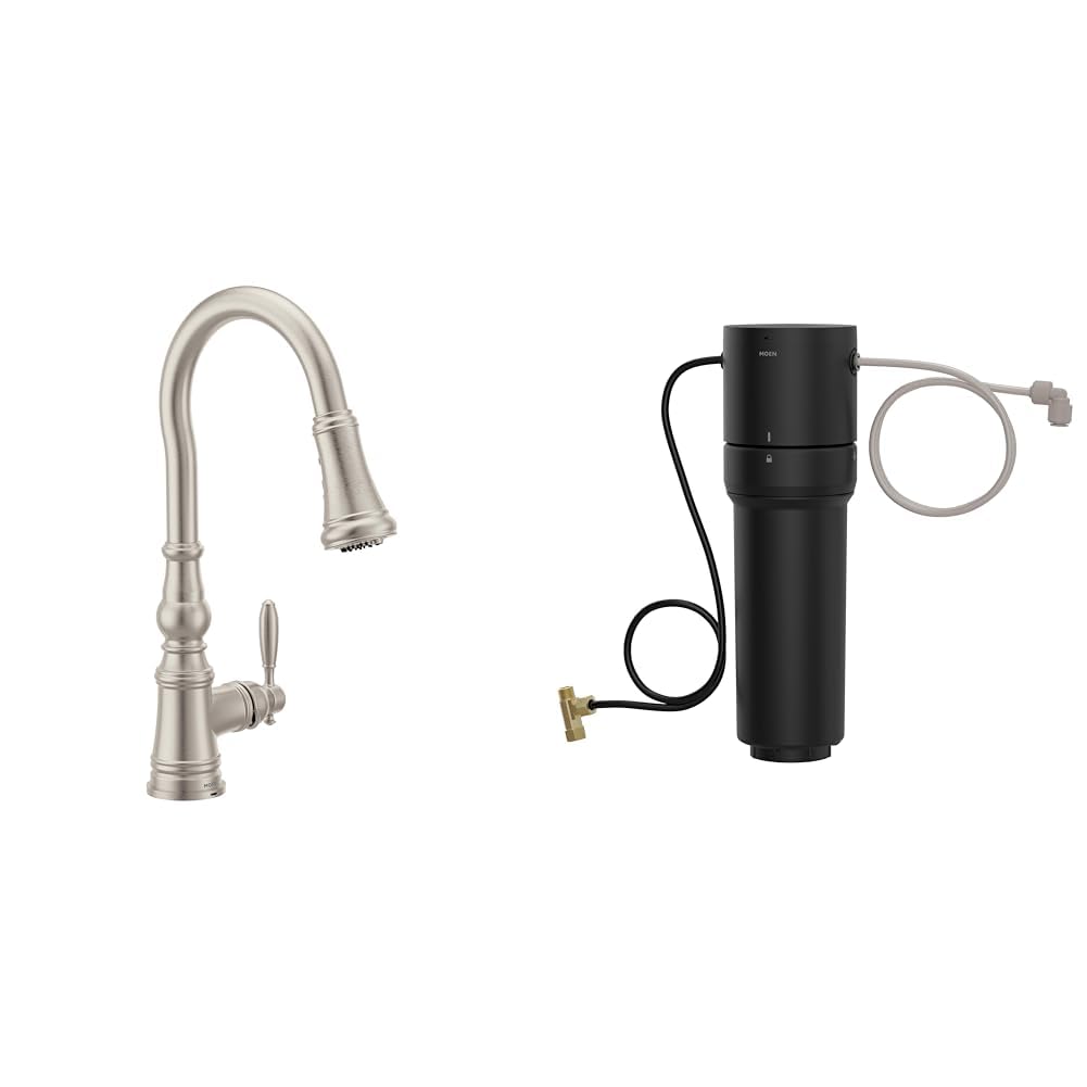 Moen S73004NL Weymouth Polished Nickel Pulldown Kitchen Faucet