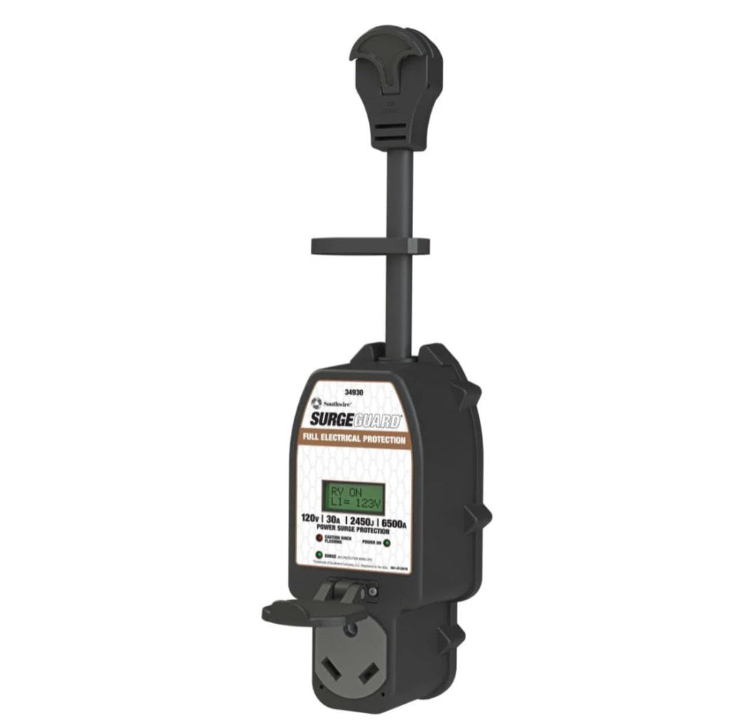 Surge Guard Southwire 34930 30A - Full Protection Portable with LCD Display Black