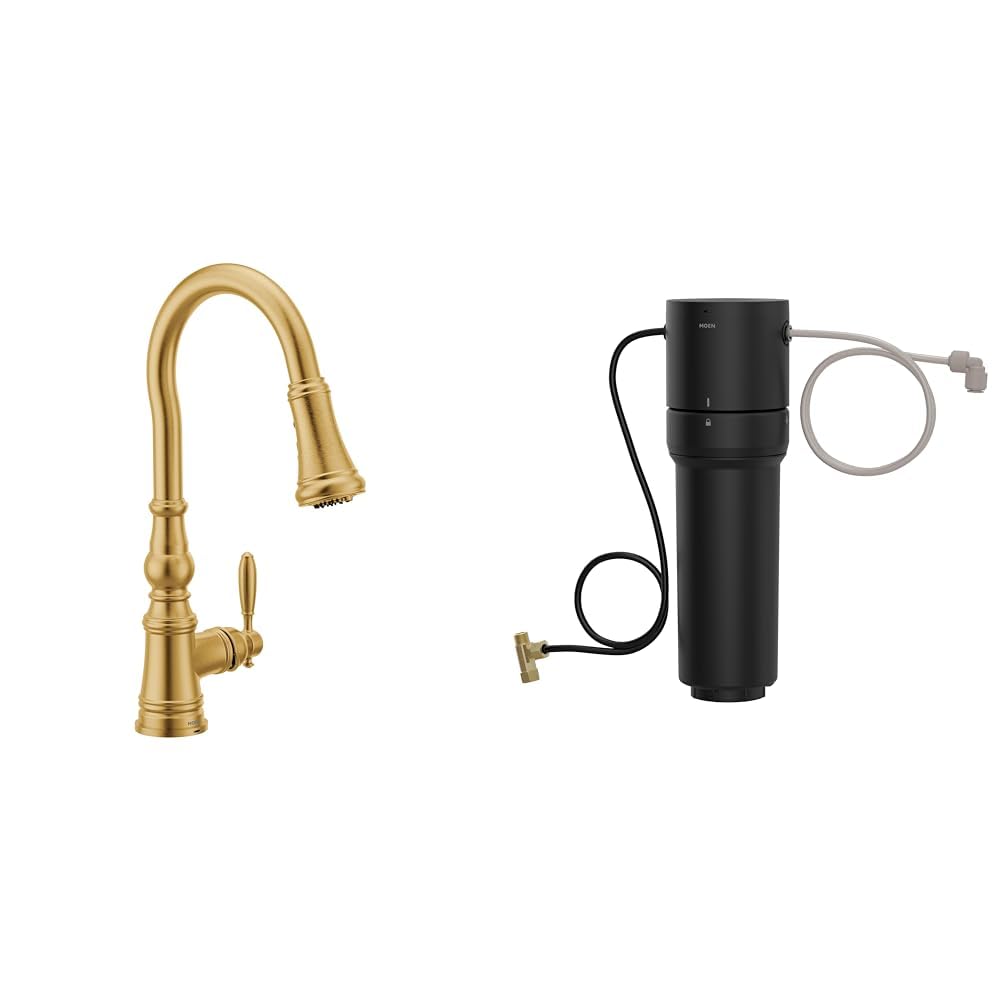 Moen S73004NL Weymouth Polished Nickel Pulldown Kitchen Faucet