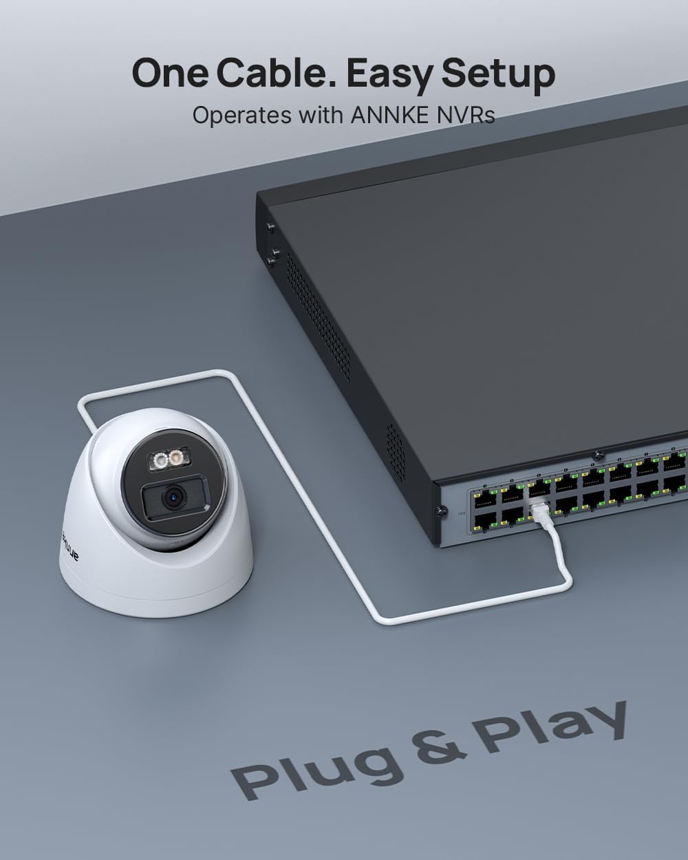 ANNKE 16 Channel Security Camera System 4K PoE, Smart Dual Light, 4TB HDD