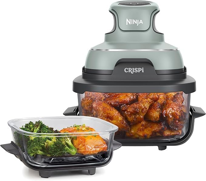 Ninja Crispi Glass Air Fryer, 4-in-1, Grey, FN101GY