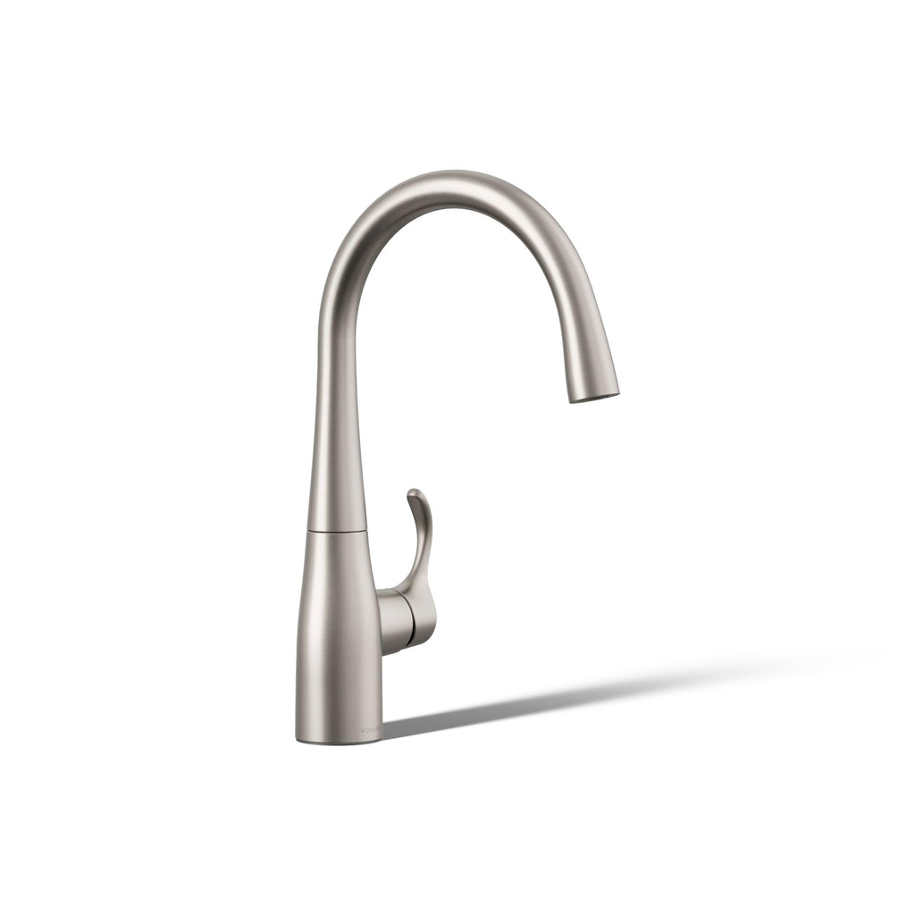 KOHLER Simplice Kitchen Sink Faucet w Pull Down Sprayer, Vibrant Stainless