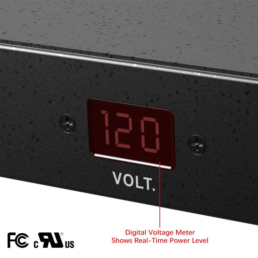 11-Outlet 2160J Rackmount Surge Protector PDU w/LED Lights & 10ft Cord, CPPDU511
