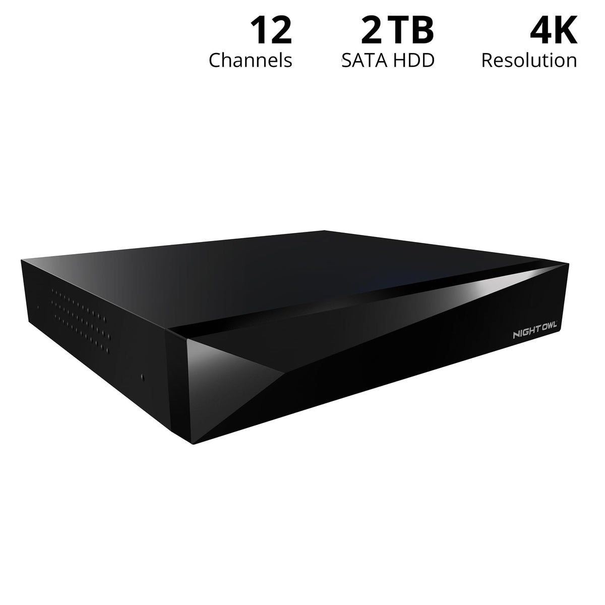 Night Owl 12-Ch Wired DVR, No Cameras Included, Up to 12 Cams, 2TB HDD
