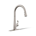 KOHLER Simplice Kitchen Sink Faucet w Pull Down Sprayer, Vibrant Stainless