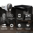 Night Owl 12-Ch Wired DVR System, 8 2K Cams, 2TB HDD, 2-Way Audio