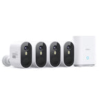 aosu 2K QHD Battery Security Cameras Wireless Outdoor System, 4-Cam-Kit