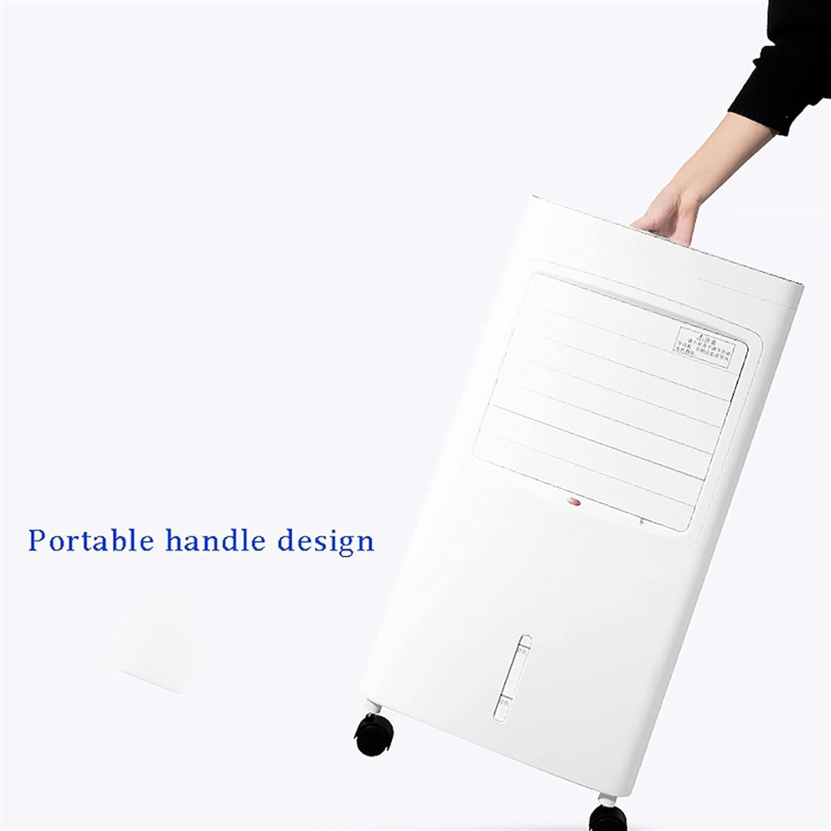 Portable Evaporative Cooler with Remote Control - Energy Efficient Mobile Air Conditioner for Indoor & Outdoor Use, Adjustable Cooling and Heating Function