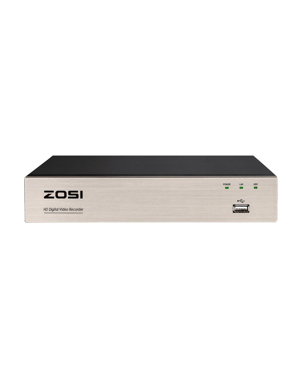 ZOSI 3K Lite 8 Channel Hybrid 4 in 1 HD TVI CCTV DVR, AI Human/Vehicle Detection, Remote Access, 8CH 1080P H.265+ Surveillance Video Recorder with 1TB Hard Drive for Home Security Camera System