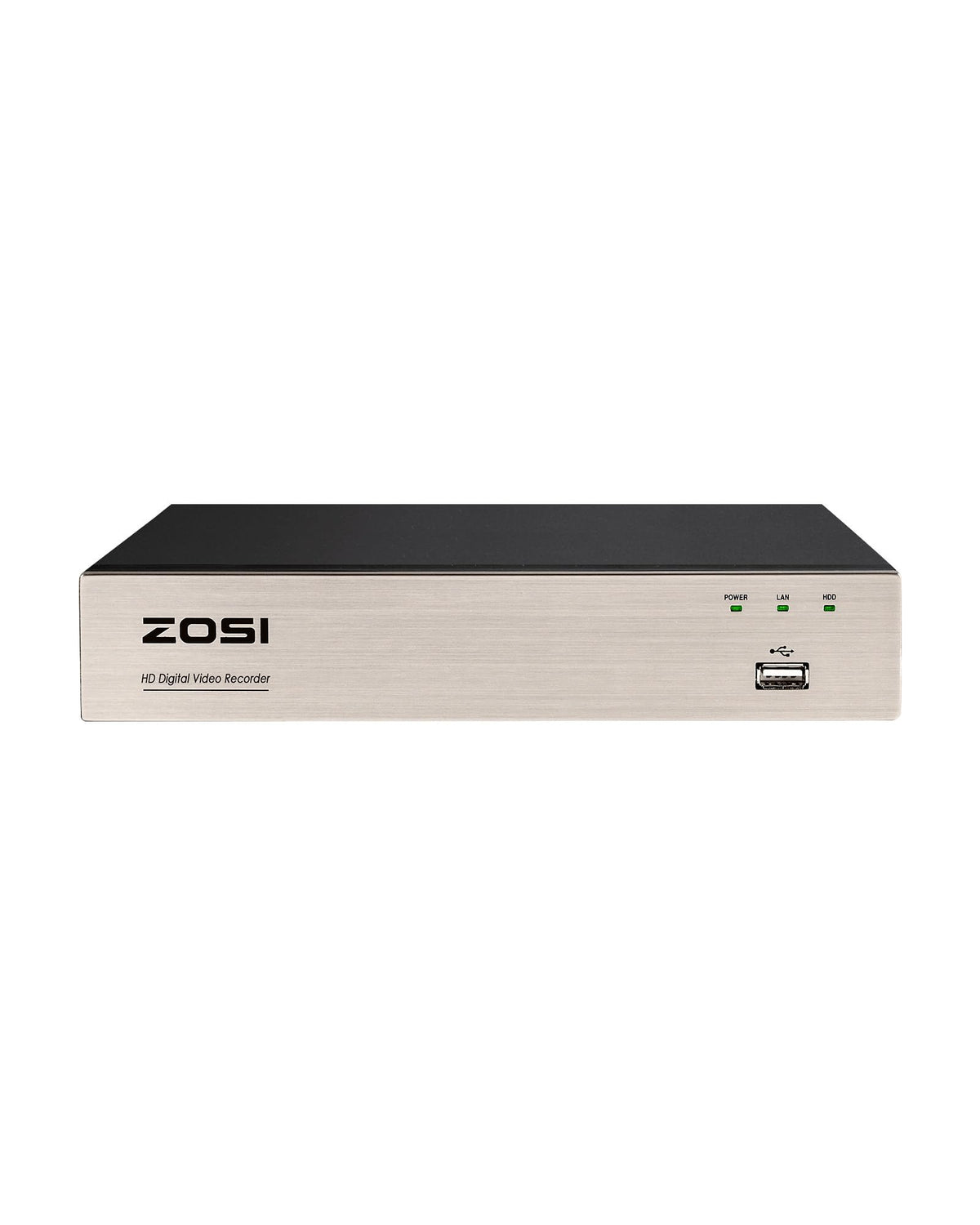 ZOSI 3K Lite 8 Channel Hybrid 4 in 1 HD TVI CCTV DVR, AI Human/Vehicle Detection, Remote Access, 8CH 1080P H.265+ Surveillance Video Recorder with 1TB Hard Drive for Home Security Camera System