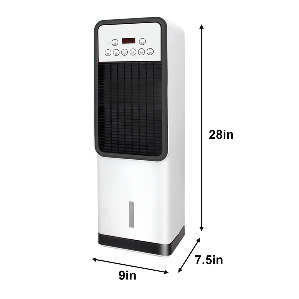 Heating And Cooling Dual-use Air Conditioning Fan, Swamp Cooler, Quiet Portable Small Fan, Portable Air Conditioners, Remote Control/Touch Screen Small Quiet Floor Fan white