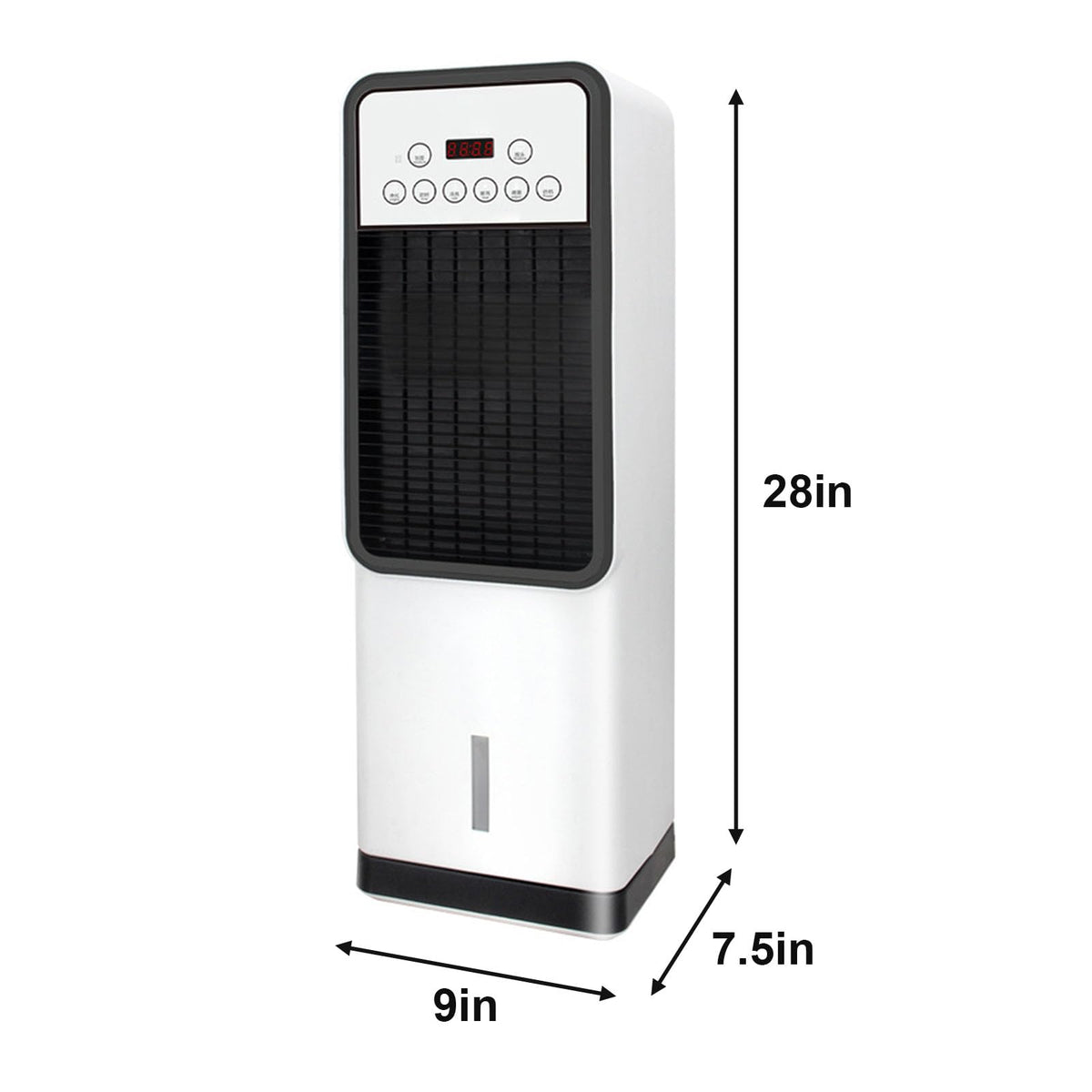 Heating And Cooling Dual-use Air Conditioning Fan, Swamp Cooler, Quiet Portable Small Fan, Portable Air Conditioners, Remote Control/Touch Screen Small Quiet Floor Fan white