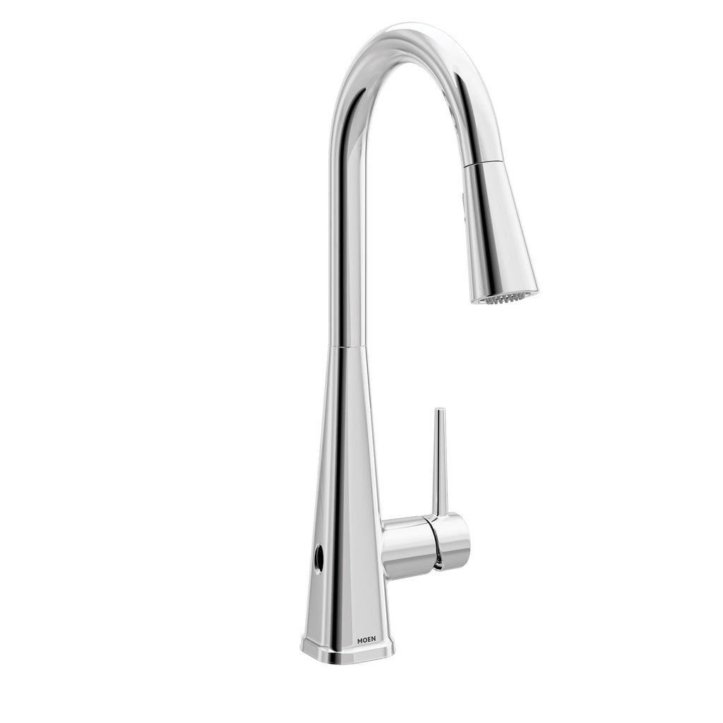 Moen Swyre Spring Pulldown Kitchen Faucet, Bronzed Gold, 87538BZG