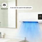 Wall Mount AC Heater Combo, 1500W Quiet Fan for Bedroom and Office, Smart Remote Control with 24H Timer, Portable Cooling and Heating Unit for Year-Round Comfort