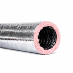 HVAC Insulated Flex Ductwork – 16" x 25 Ft R6 | Flexible Air Duct for Residential Heating & Cooling Systems | Aluminum Inner Core with Thermal Insulation | Easy Install Vent Hose