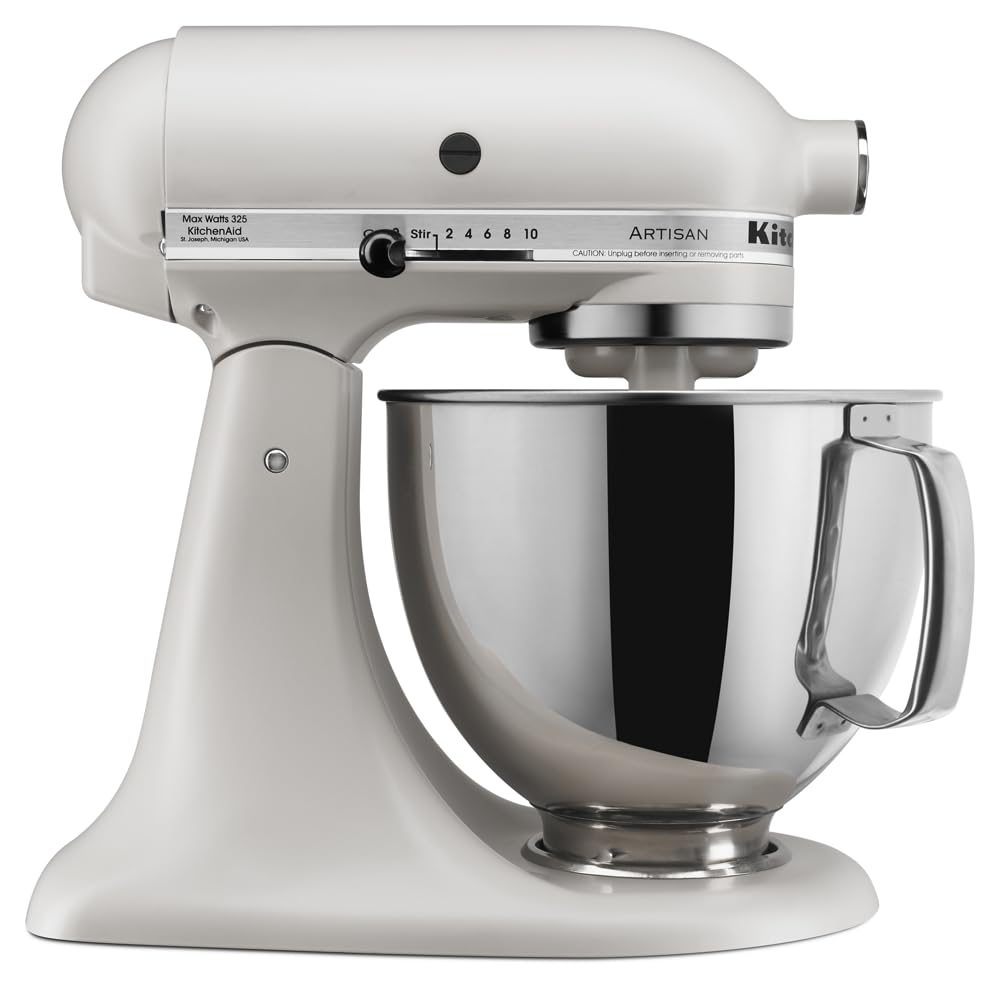 KitchenAid Artisan, 5-Qt Tilt Head Stand Mixer, KSM150PS, Almond Cream