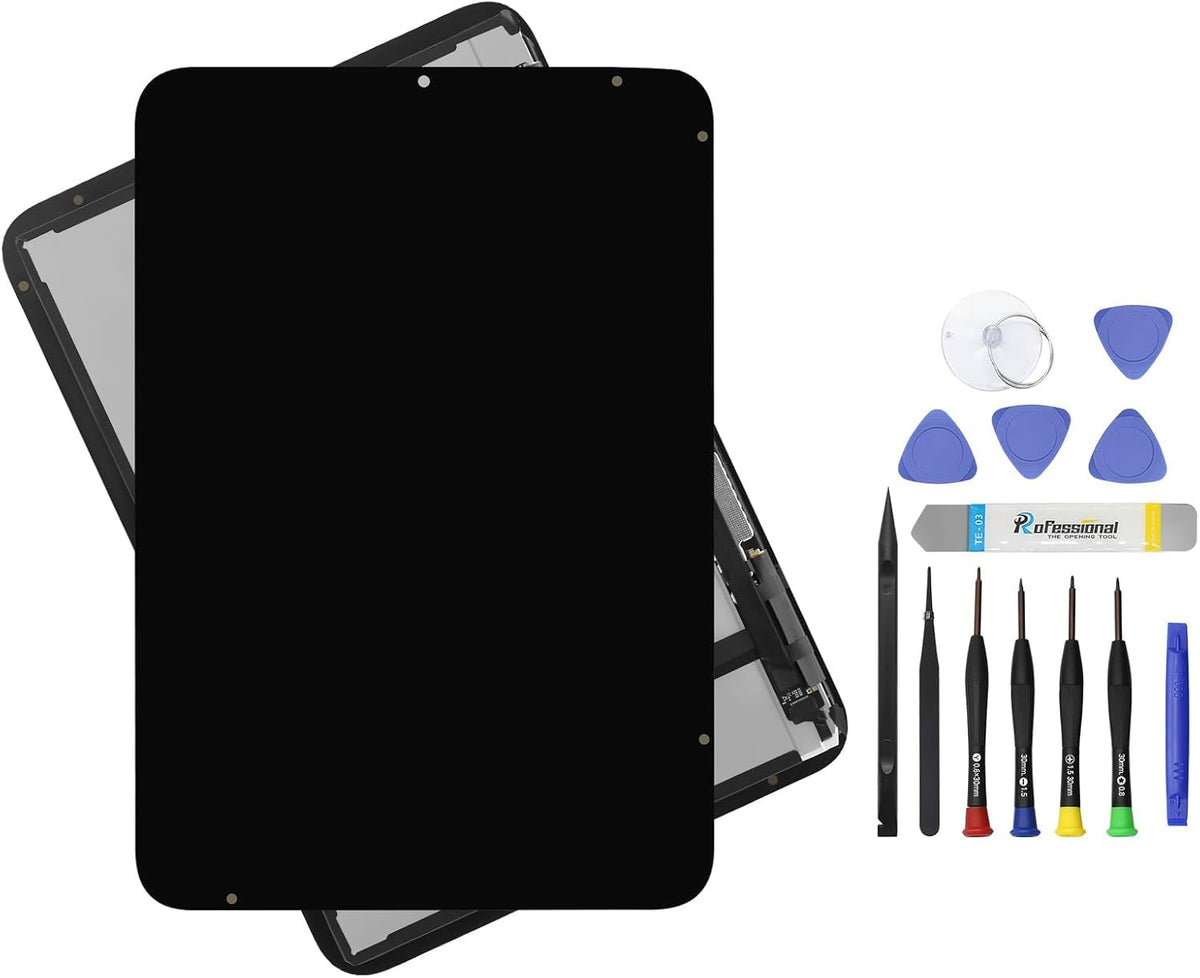8.3" LCD Screen Replacement for iPad mini 6 6th 2021 A2567 A2568 A2569 Display LCD Assembly and Glass Touch Digitizer Premium Repair Kit + Sleep/Wake Sensor (Black)