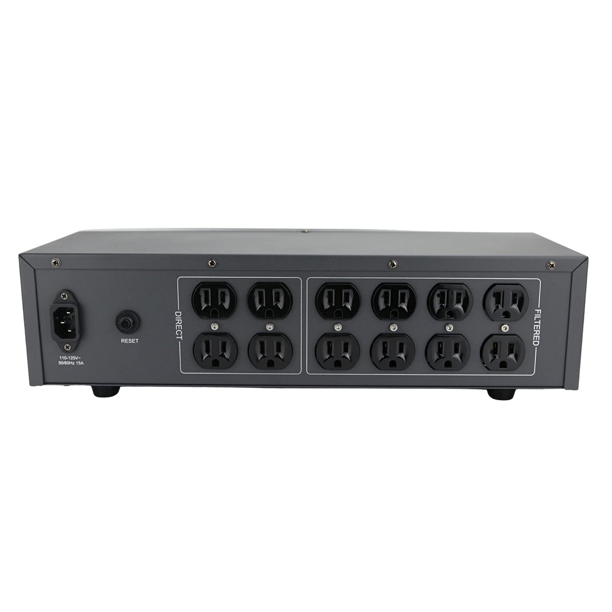 WAudio AC Noise Power Conditioner - Mains Purifier Audio Video Noise Filter Surge Protector with US Standard Sockets (Silver)