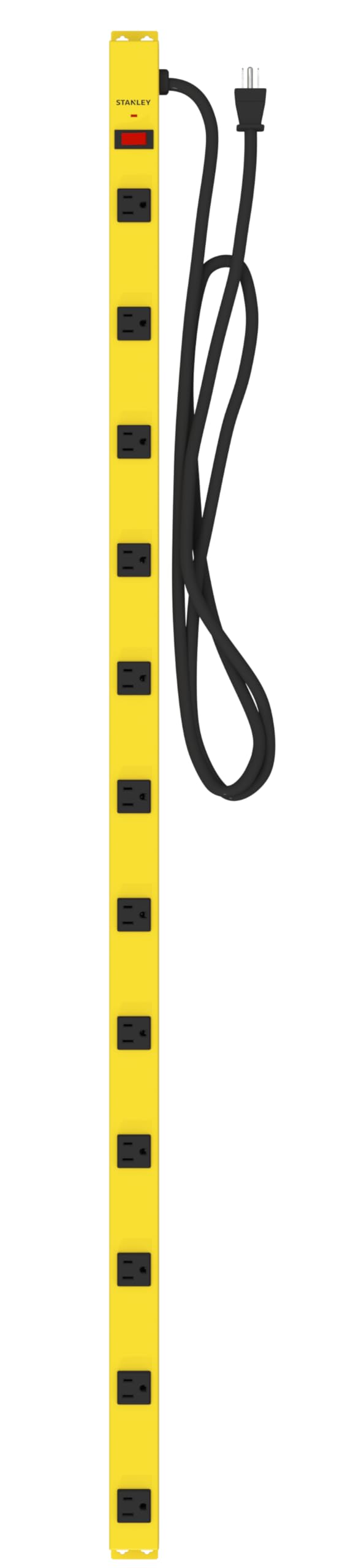 STANLEY 31616 SURGEMAX PRO 12 Outlet 600 Joule 4FT Metal Surge Protector, 6FT Cord (12)