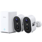 aosu 2K Battery Security Cameras Wireless Outdoor System, 4-Cam-Kit