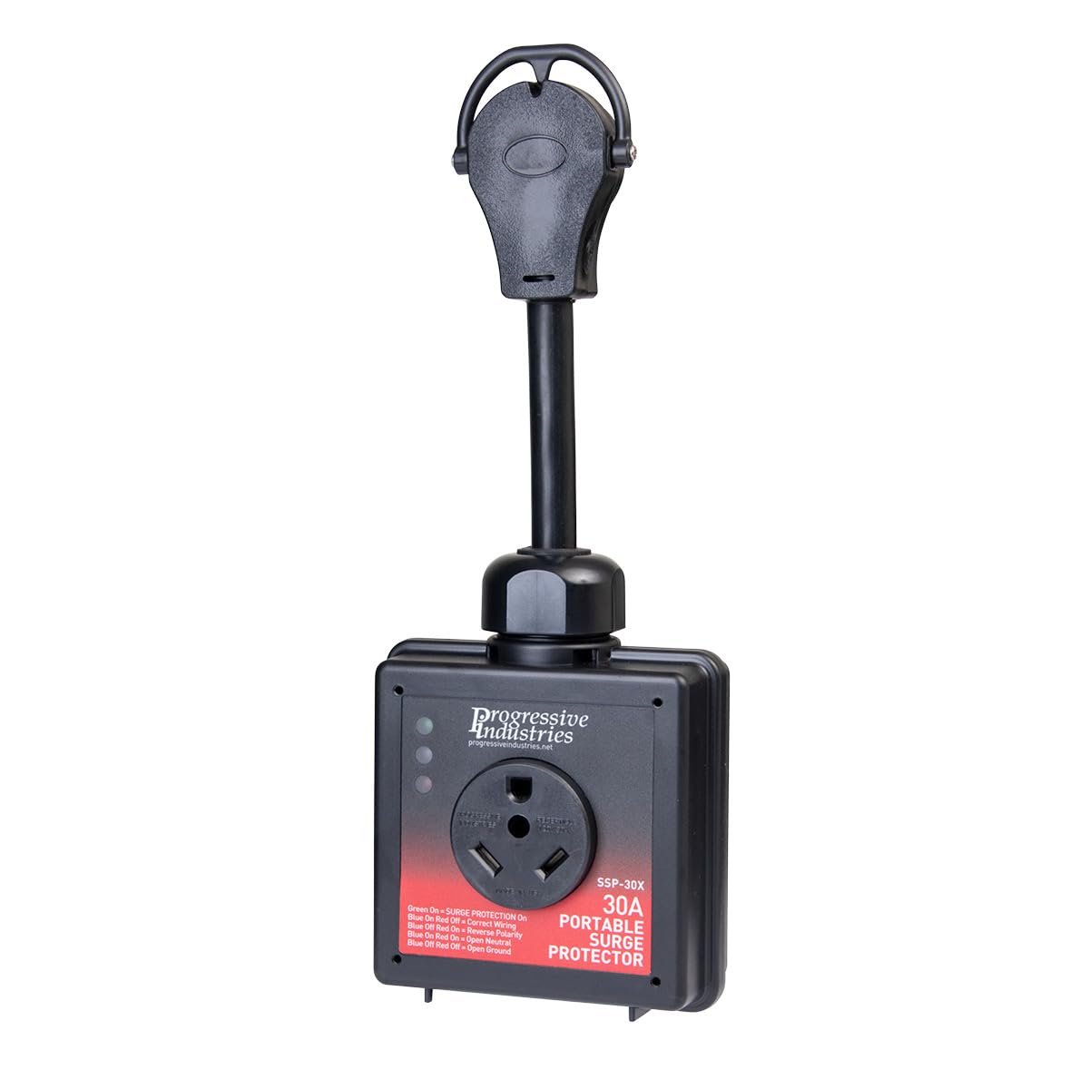 Progressive Industries EMS-PT30X Portable RV Surge Protector, Black, 30 Amp