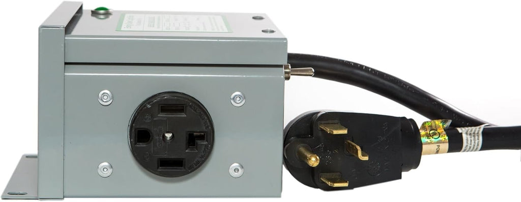Dryer Surge Protector 4 Prong 220V | Power Factor Correction Device | Protects Motor & Reduces Reactive Power | Heavy Duty 30 Amp Plug | for Electric Dryer & Inductive Loads | COLL7AWS