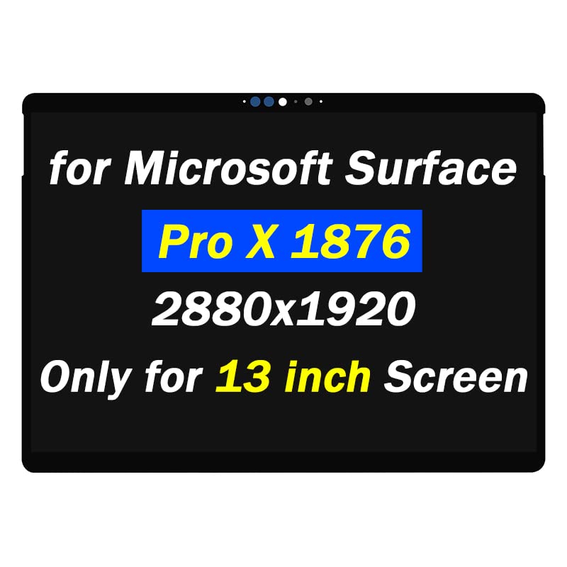 for Microsoft Surface Pro X 1876 (2022) M1042400 Touch Screen Replacement