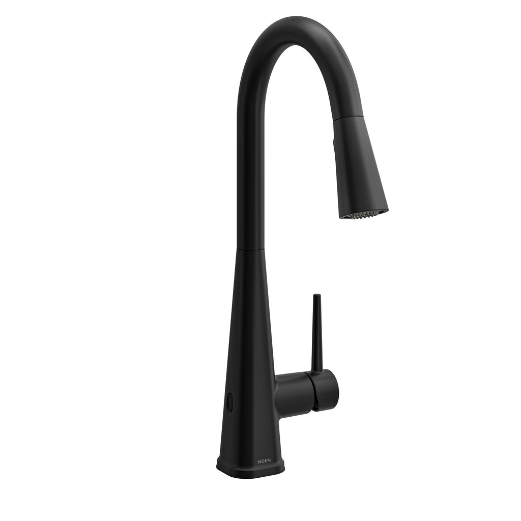 Moen Swyre Spring Pulldown Kitchen Faucet, Bronzed Gold, 87538BZG