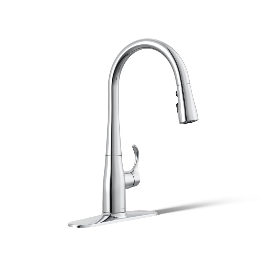 KOHLER Simplice Kitchen Sink Faucet w Pull Down Sprayer, Vibrant Stainless