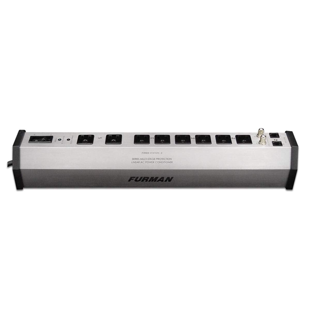 Furman PST-8 Power Station 8-Outlet Surge Protector, SMP Lift EVS 15A