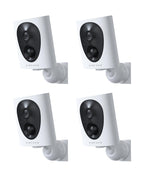 VIRTAVO 2K Security Cameras Wireless Outdoor, Battery Powered, 4pack