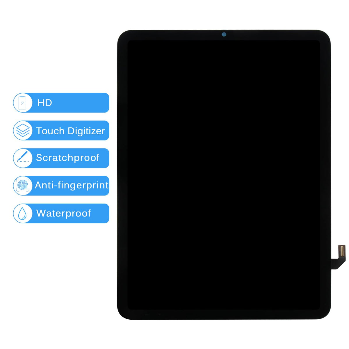 for iPad Air 5 LCD Screen Replacement for iPad Air 5 5th Generation 2022 Display 10.9" A2589 A2591 A2588 Original LCD Glass Touch Screen Digitizer Assembly Repair Kit Black