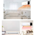 Wall-Mounted Remote Air Conditioner Fan,Electric Heating Machine,3000W Power,Cooler & Heater for Living Room,Bathroom,Natural Cold Wind