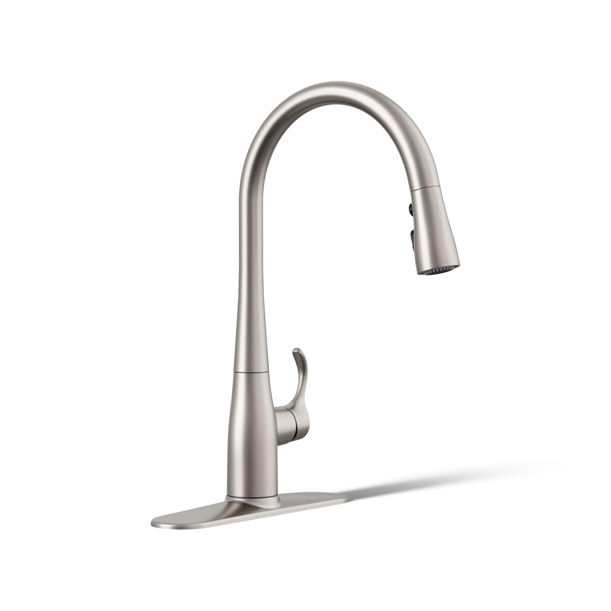 KOHLER Simplice Kitchen Sink Faucet w Pull Down Sprayer, Vibrant Stainless