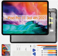 Touch Screen Replacement for iPad Pro 11 3rd 4th Gen 2021 A2377 A2459 A2301 A2460 2022 A2435 A2761 A2762 A2759 LCD Display Glass Touch Digitizer Premium Kit with Tools