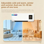 2-in-1 Wall Mount Air Cooler & Heater Fan, Energy Efficient Quiet Breeze Device for Home, Office & Bedroom, Easy Installation, Ideal for Year-Round Comfort